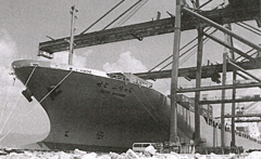 First ship after the earthquake, "Seto Bridge"