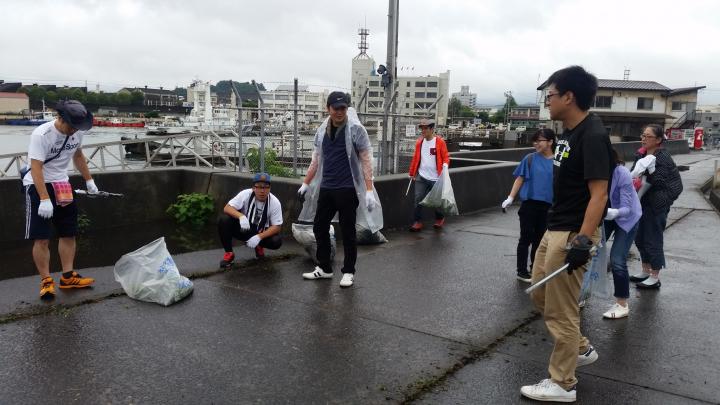 写真：2019年7月リフレッシュ水島港クリーン大作戦へ参加