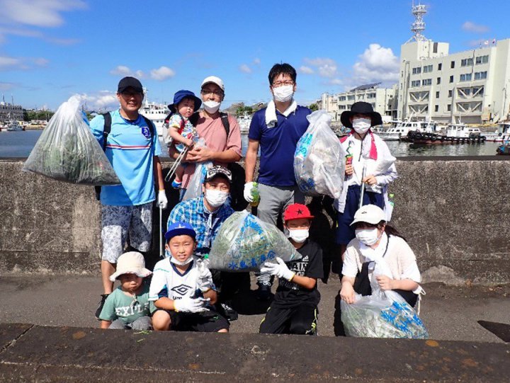 写真：2022年7月リフレッシュ水島港クリーン大作戦へ参加